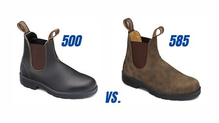 Blundstone 500 vs. 585 Boots Comparison