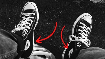 Why is the Converse Logo on the Inside of the Shoe?