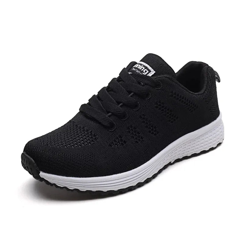 Women's Fashion Mesh Flat Sneakers: Breathable Casual Shoes