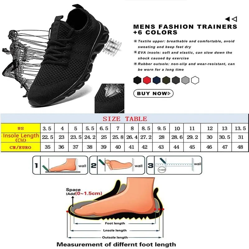 Breathable Mesh Men's Casual Sport Shoes