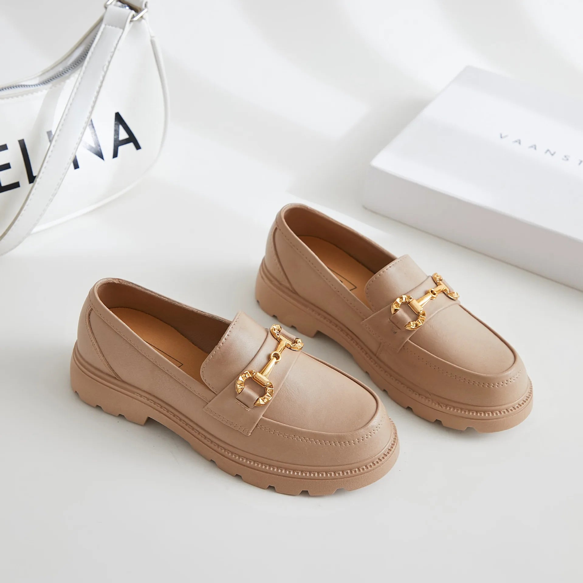 New Fashion Luxury Loafers: Women's Designer Platform Shoes