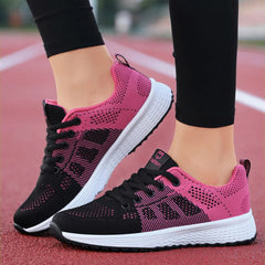 Breathable Lace-Up Mesh Sneakers: Women's Casual Shoes