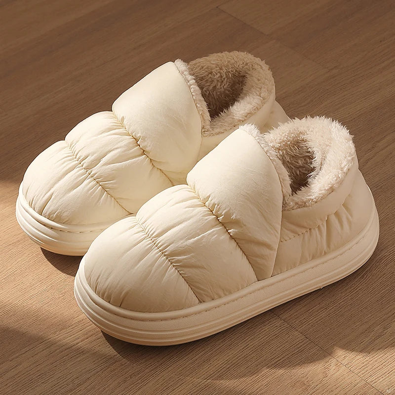 Plush Shoes: Women's Winter Fluffy Anti-Skid Boots