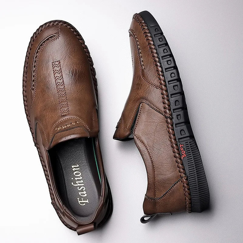 Breathable Leather Men's Loafers