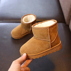 Warm Cotton Snow Boots: Fashionable Kids' Winter Shoes