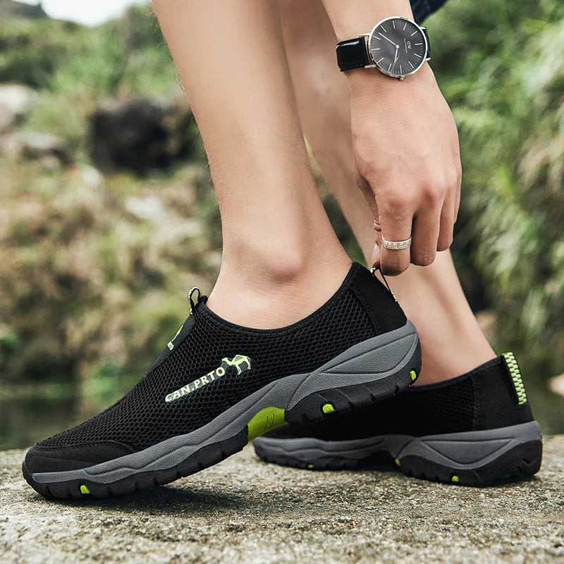 Breathable Mesh Slip-On Men's Sneakers