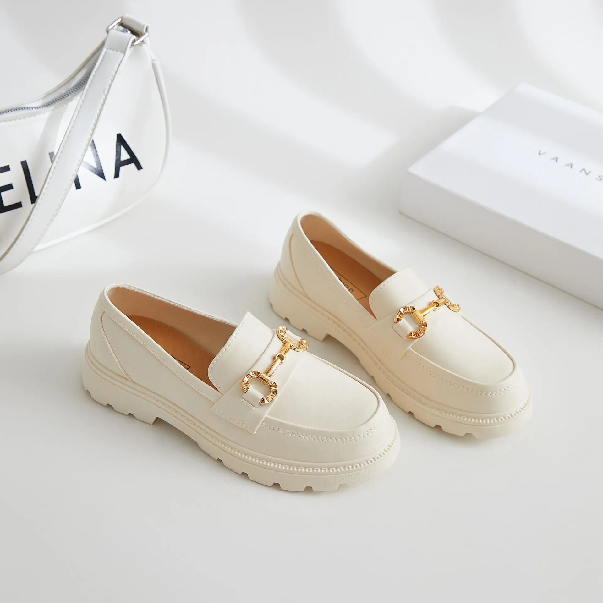 New Fashion Luxury Loafers: Women's Designer Platform Shoes