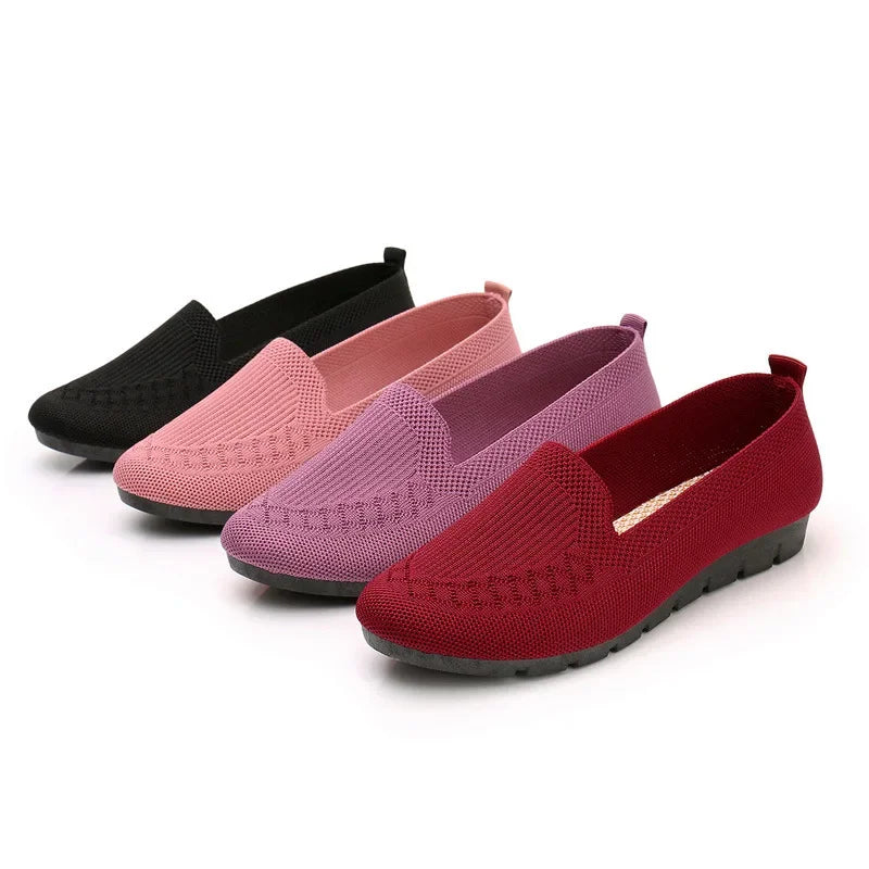 New Mesh Breathable Sneakers: Women's Slip-On Casual Shoes