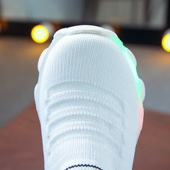 Letter Mesh LED Luminous Kids Sneakers