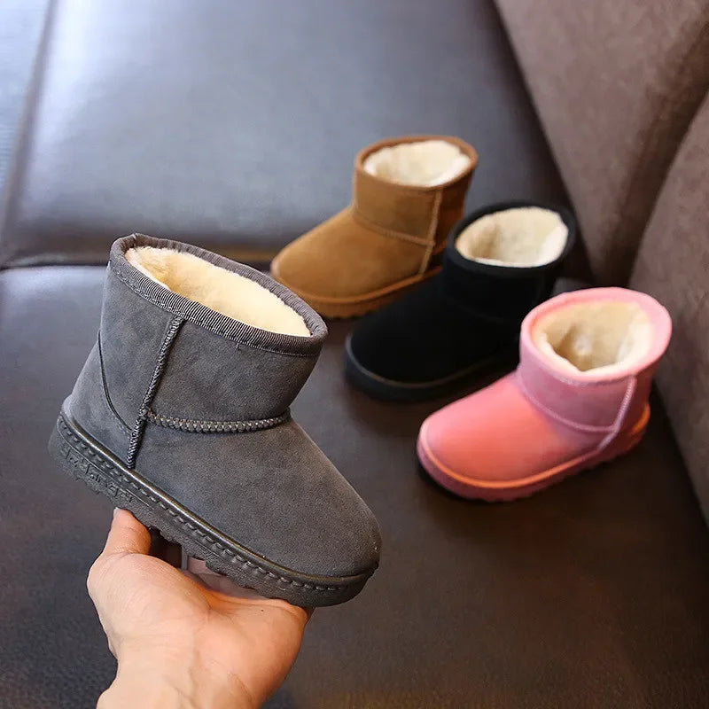 Warm Cotton Snow Boots: Fashionable Kids' Winter Shoes