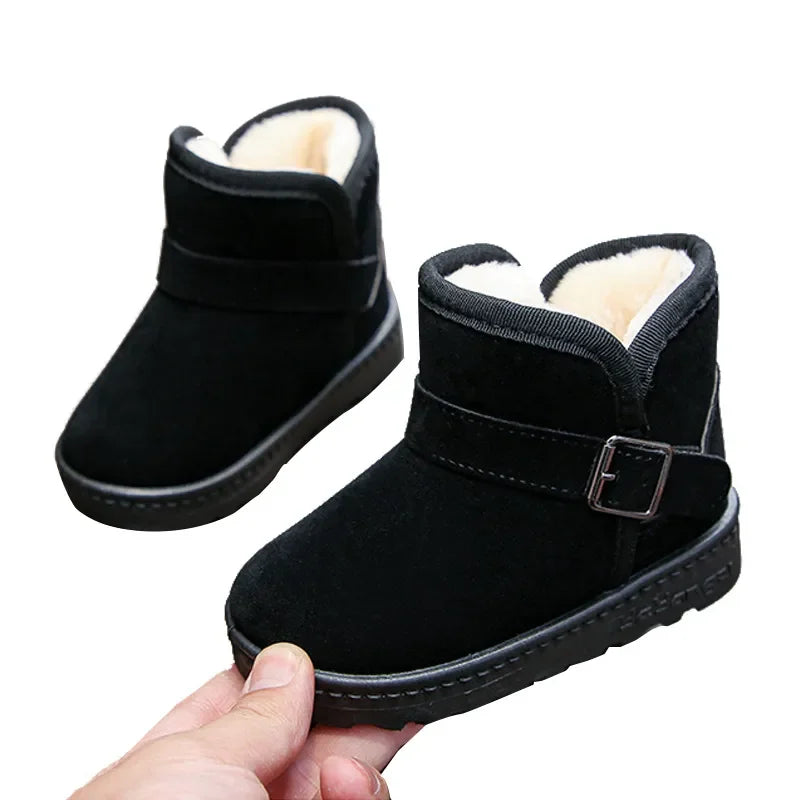 Warm Cotton Snow Boots: Fashionable Kids' Winter Shoes