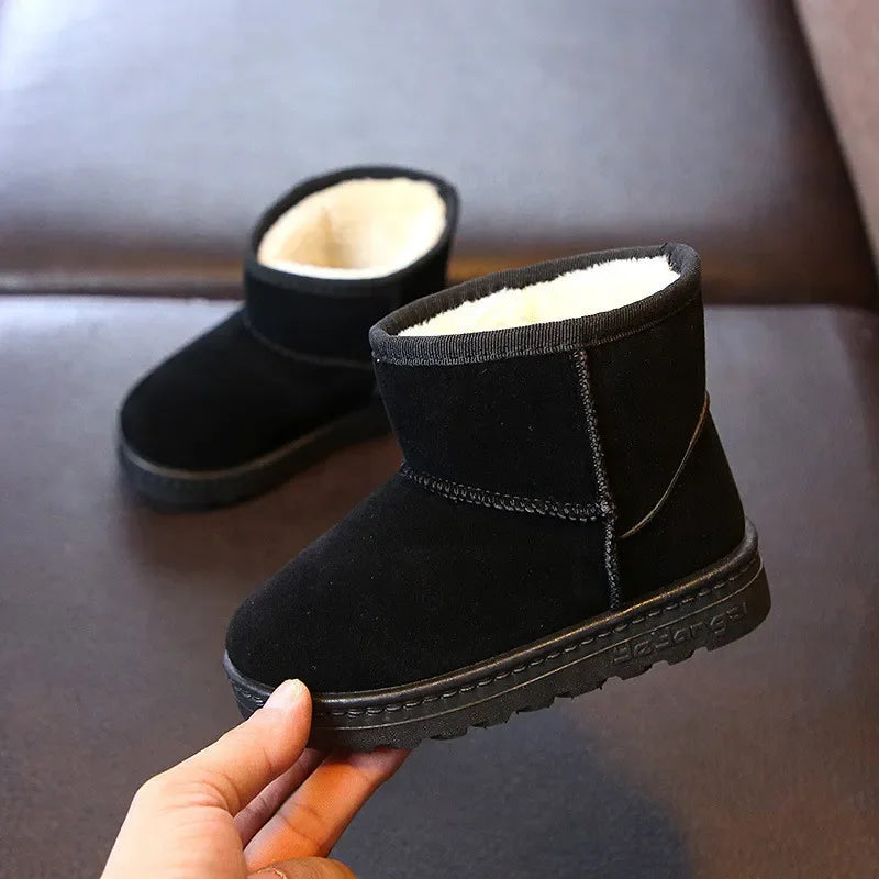 Warm Cotton Snow Boots: Fashionable Kids' Winter Shoes