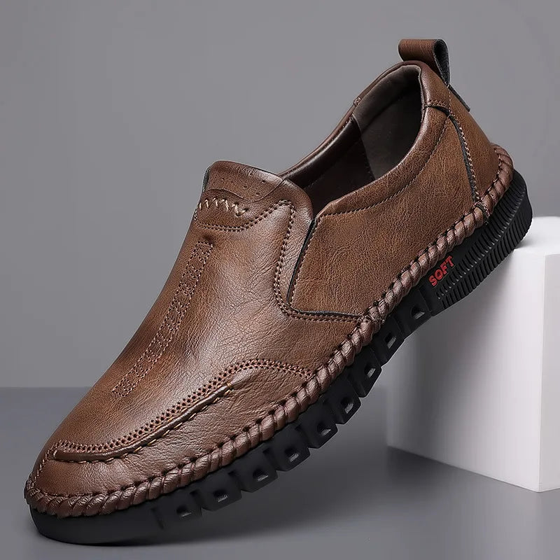 Breathable Leather Men's Loafers