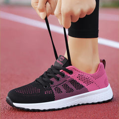 Breathable Lace-Up Mesh Sneakers: Women's Casual Shoes