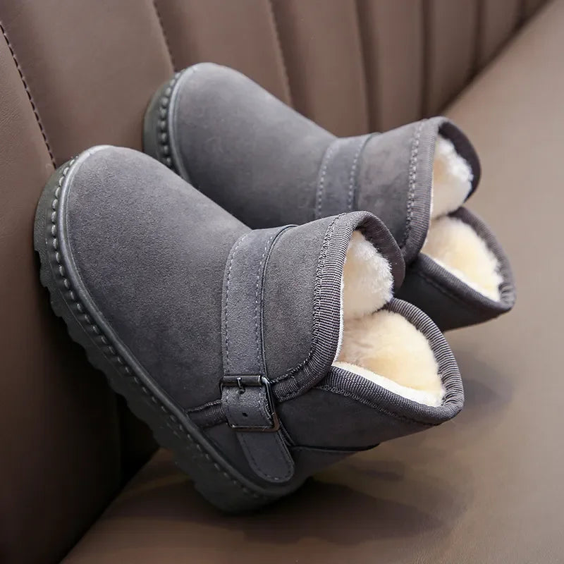 Warm Cotton Snow Boots: Fashionable Kids' Winter Shoes