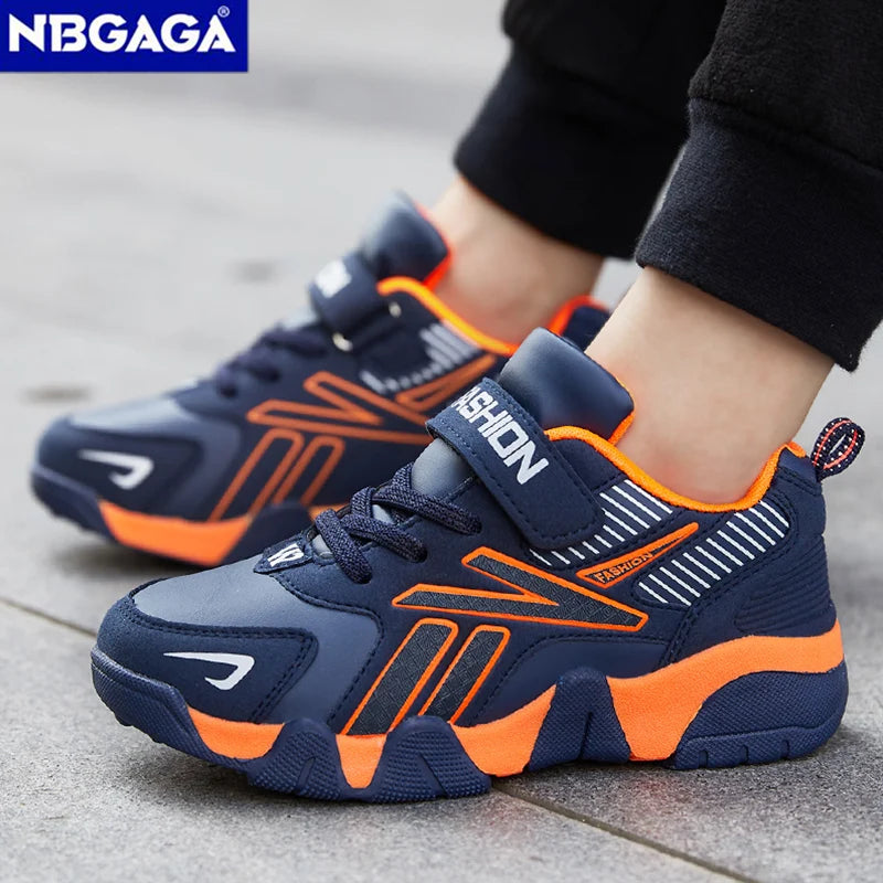 Kids' School Sports Fashion Sneakers: Boys' Leather Shoes