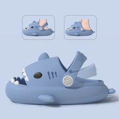 Cartoon Shark Kids' Sandals: Summer Slippers