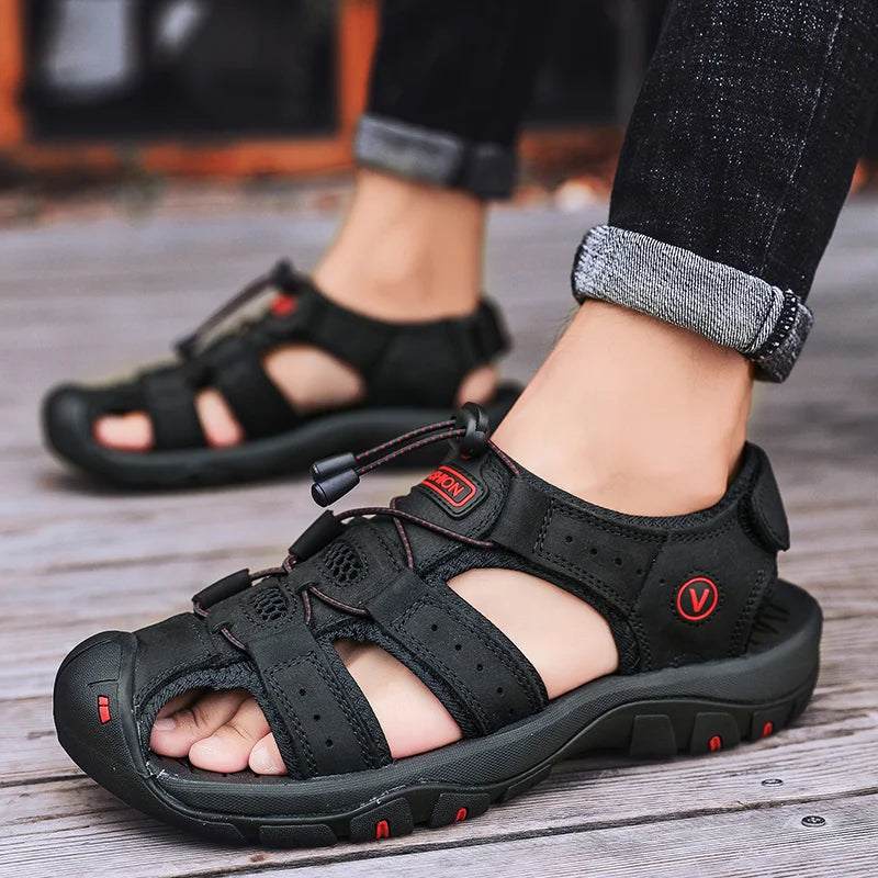 Summer Leather Men's Sandals