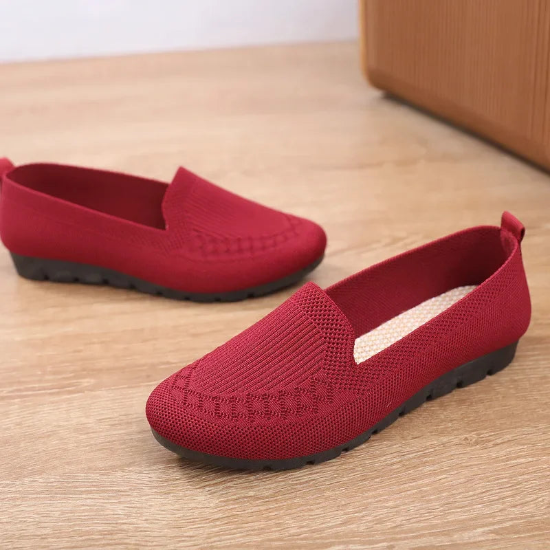 New Mesh Breathable Sneakers: Women's Slip-On Casual Shoes