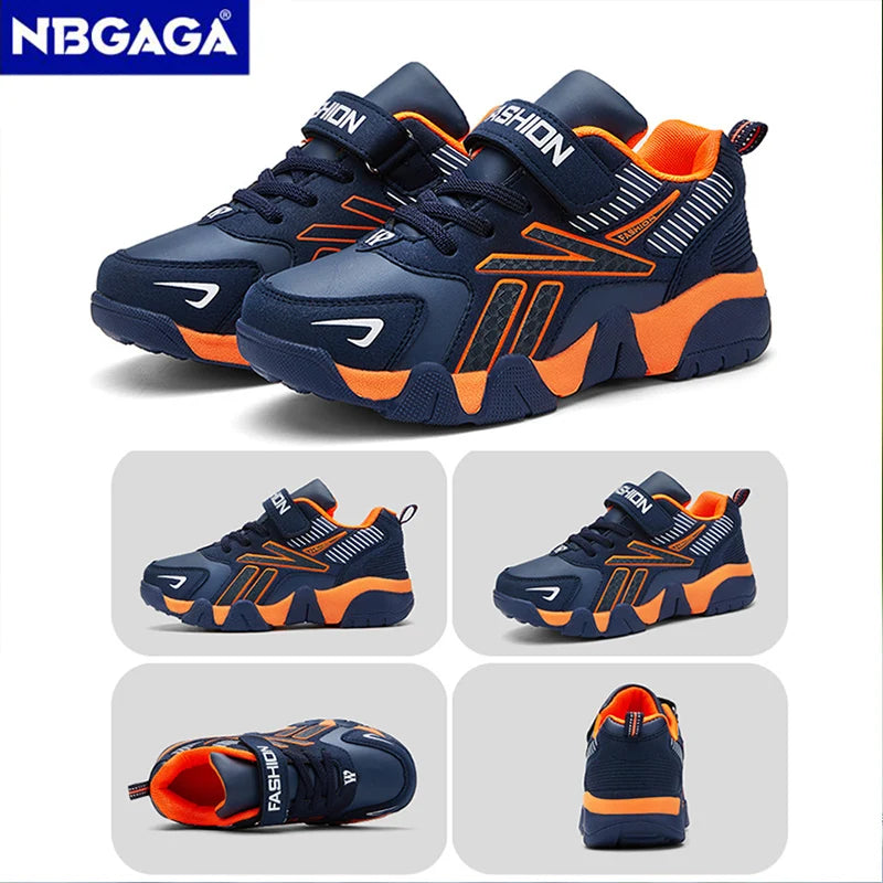 Kids' School Sports Fashion Sneakers: Boys' Leather Shoes