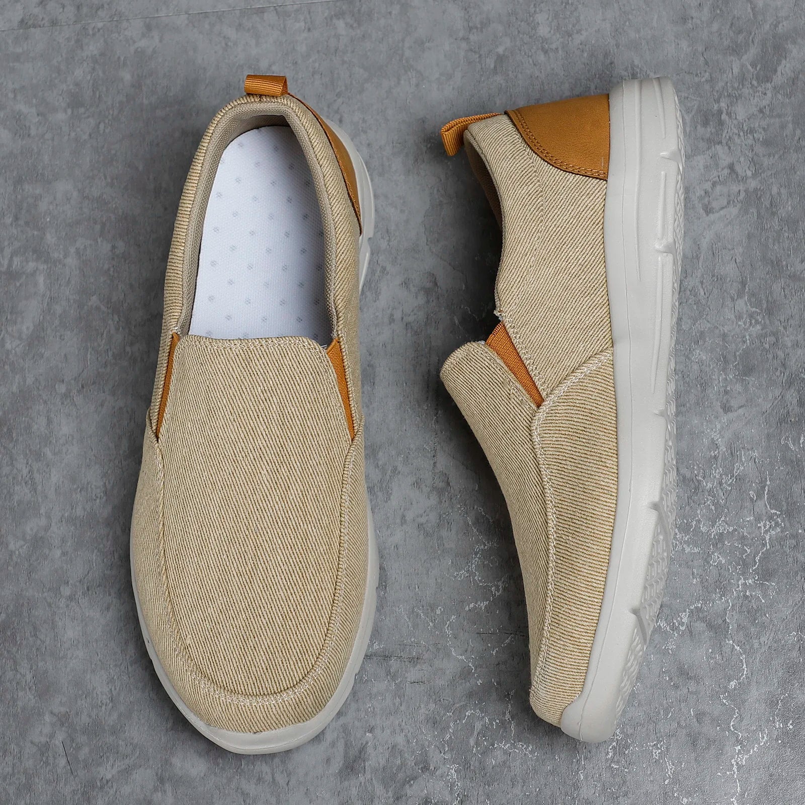 Summer Canvas Slip-On Sneakers for Men