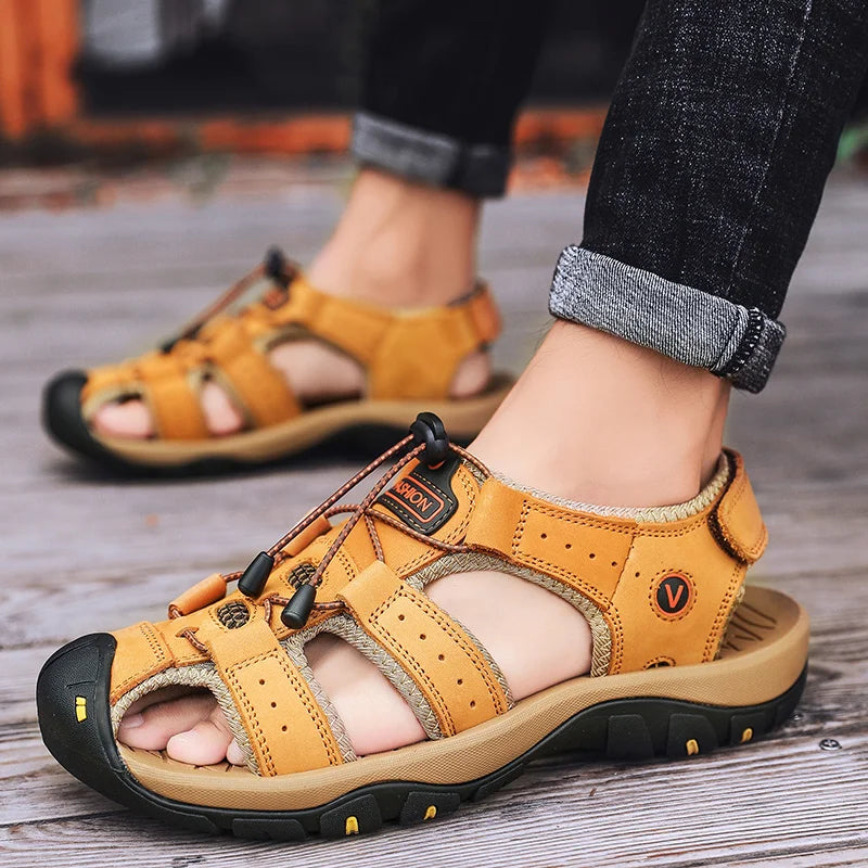 Summer Leather Men's Sandals